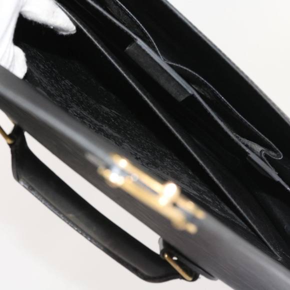 LOUIS VUITTON Epi Serviette Ambassador Business Bag Black M54412 LV Auth 55373 - Picture 11 of 16